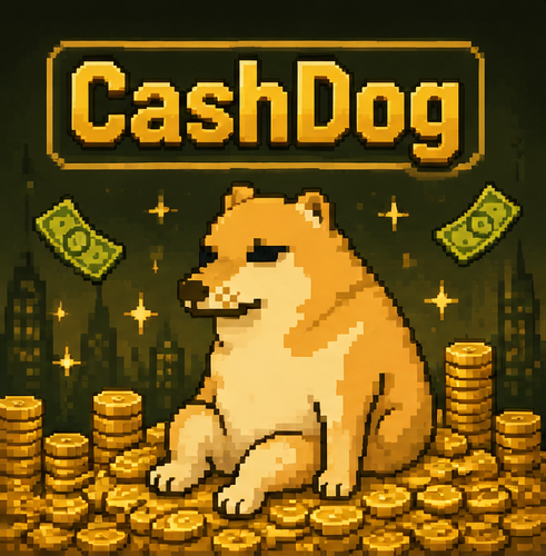CashDog pixel art title